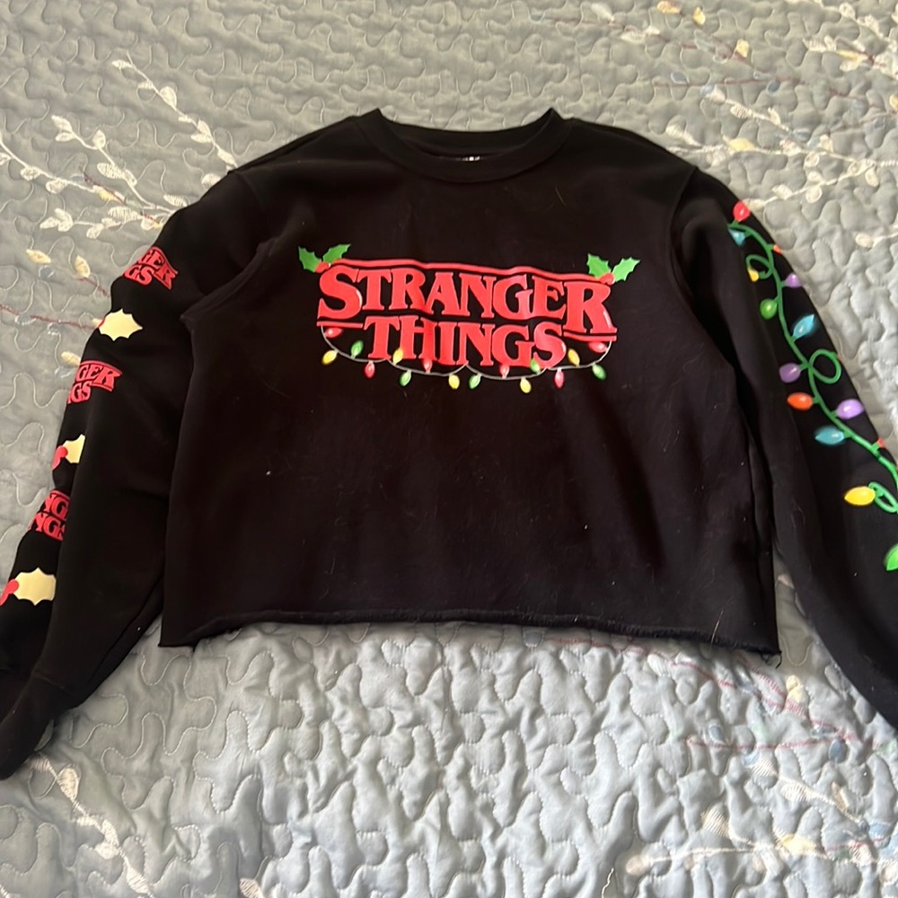 Stranger Things Christmas Sweat-shirt crop top